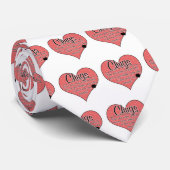 Chug Paw Prints Dog Humor Stropdas (Opgerold)
