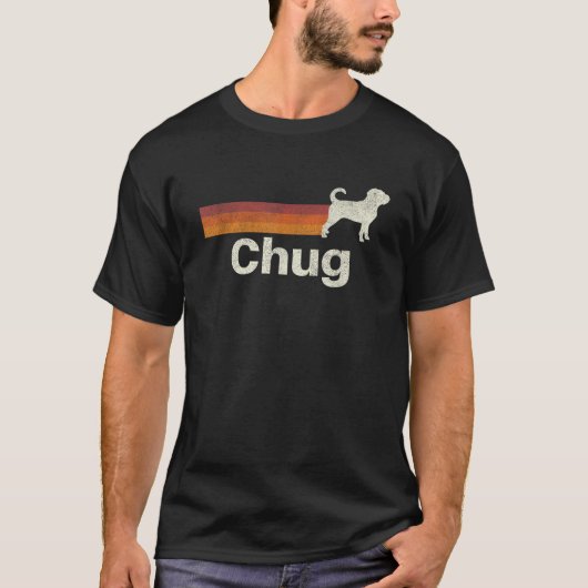Chug Retro Moeder Pap Dog T-shirt (Voorkant)