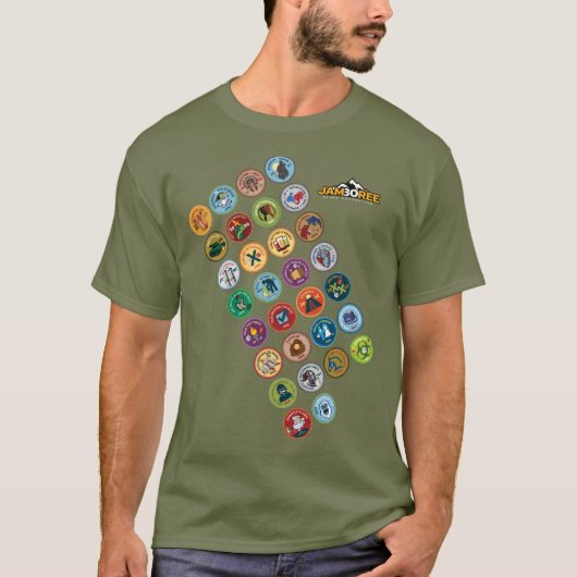 Chug Scout Merit Badge Sash T-Shirt (Voorkant)