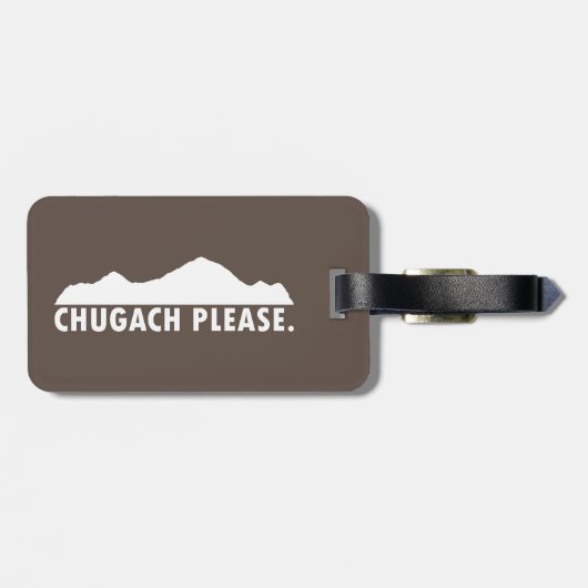 Chugach alsjeblieft bagagelabel (Achterkant horizontaal)