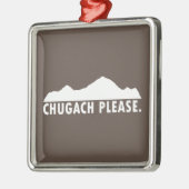 Chugach alsjeblieft metalen ornament (Links)