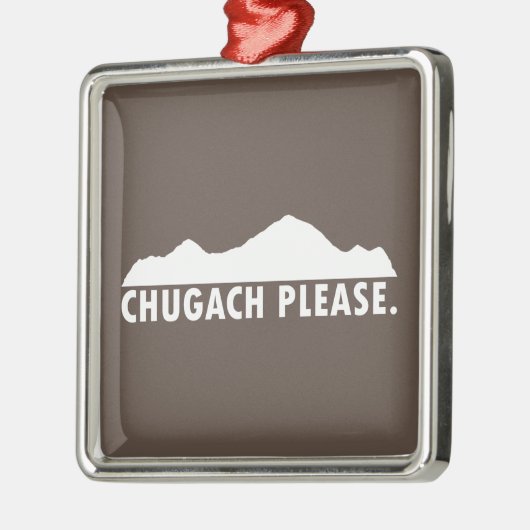 Chugach alsjeblieft metalen ornament (Links)