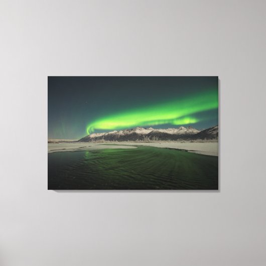 Chugach Aurora Canvas Afdruk (Voorkant)