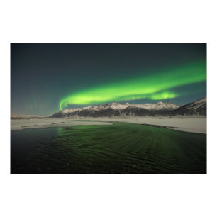 Chugach Aurora Foto Afdruk
