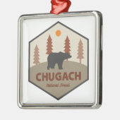 Chugach National Forest Alaska Bear Metalen Ornament (Links)