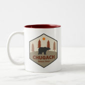 Chugach National Forest Alaska Bear Tweekleurige Koffiemok (Links)