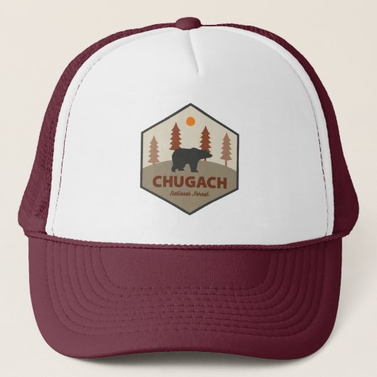 Chugach National Forest Alaska Beer Trucker Pet (Voorkant)