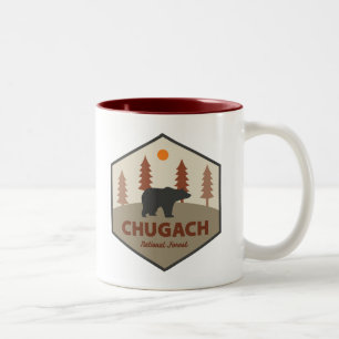 Chugach National Forest Alaska Beer Tweekleurige Koffiemok
