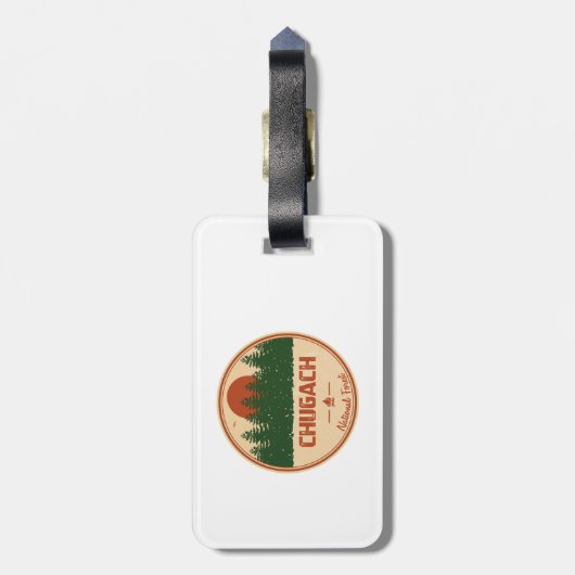 Chugach National Forest Bagagelabel (Achterkant verticaal)