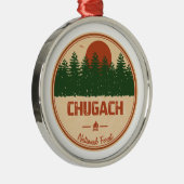 Chugach National Forest Metalen Ornament (Rechts)