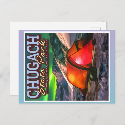 CHUGACH STATE PARK - ANCHORAGE ALASKA BRIEFKAART (Voorkant / Achterkant)