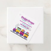 Chugga Choo Cartoon tweede verjaardag Bedankjes Labels (In situ)