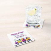 Chugga Choo Cartoon tweede verjaardag Kartonnen Onderzetters (Insitu)