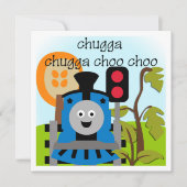 Chugga Choo Choo Train Invitations Kaart (Voorkant)