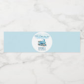 Chugga Choo Choo Trein Verjaardagsfeest Waterfles Etiket (Enkel label)