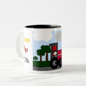 Chugga Choo Choo Tweekleurige Koffiemok (Voorkant links)