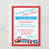 Chugga Choo, Choo, uitnodiging voor verjaardagsfee (Voorkant)