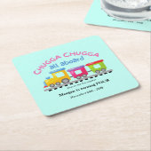 Chugga Choo Train thema Cartoon elke leeftijd verj Kartonnen Onderzetters (Schuin)