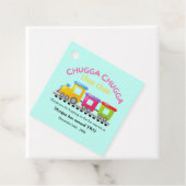 Chugga Choo Train Themd Cartoon 2e verjaardag Bedankjes Labels (In situ)