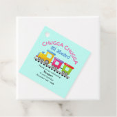 Chugga Choo Train Themed Cartoon Any Age Birthday  Bedankjes Labels (In situ)