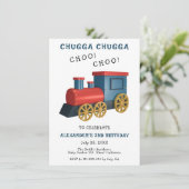 Chugga Choo Trein Verjaardag Kaart (Staand voorkant)