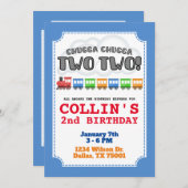 Chugga Chugga 2 Uitnodiging om twee dagen (Voorkant / Achterkant)