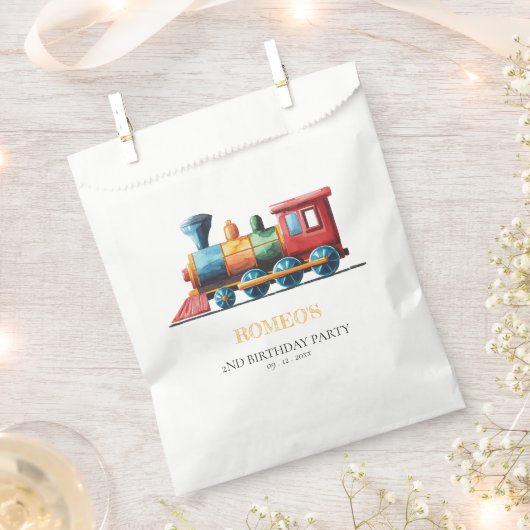 Chugga Chugga Choo Choo Train 2e Verjaardag Bedankzakje (Geknipt)