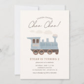 Chugga Chugga Choo Choo Train 2e Verjaardag Kaart (Voorkant)