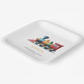 Chugga Chugga Choo Choo  Train 2e Verjaardag Papieren Bordje (Gebogen)