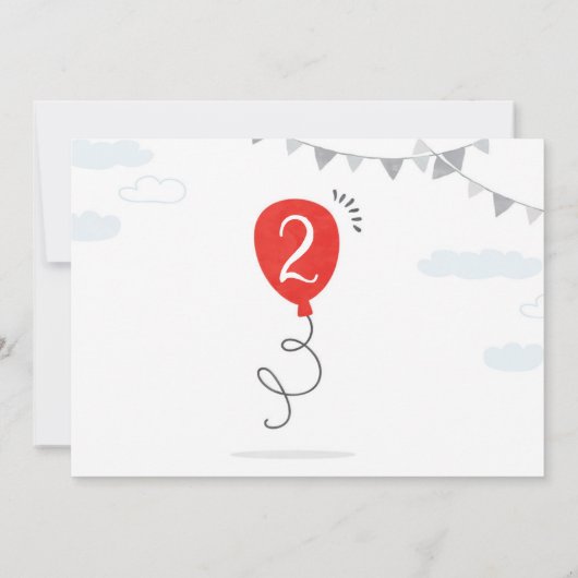 Chugga Chugga Choo choo Train Birthday Party Kaart (Achterkant)