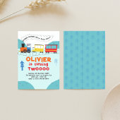 Chugga Chugga Choo Choo Train Boy Tweede Verjaarda Kaart