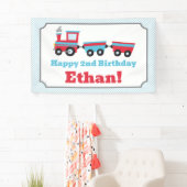 Chugga Chugga Choo Choo Train Party Banner (Insitu)