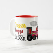 Chugga Chugga Choo Choo Train Tweekleurige Koffiemok (Voorkant links)