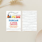 Chugga Chugga Choo Choo Trein 2e Verjaardag Kaart