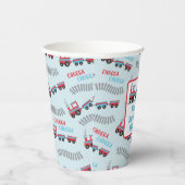 Chugga Chugga Choo Choo Trein Verjaardagsfeestbeke Papieren Bekers (Rechts)