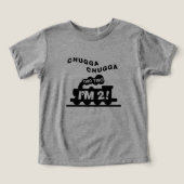 Chugga Chugga Choo Twee Verjaardag T-shirt (Design voorkant)