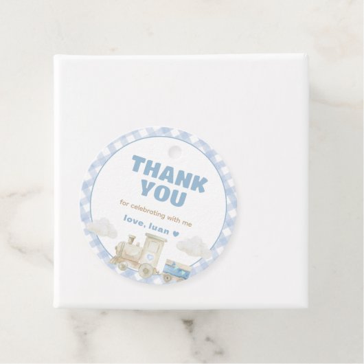 Chugga Chugga Train Birthday Bedankjes Labels (In situ)