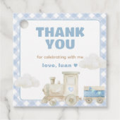 Chugga Chugga Train Birthday  Bedankjes Labels (Voorkant)