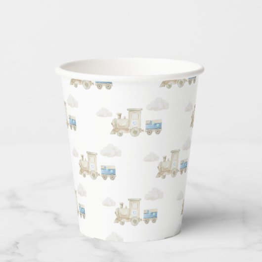 Chugga Chugga Train Birthday  Papieren Bekers (Voorkant)