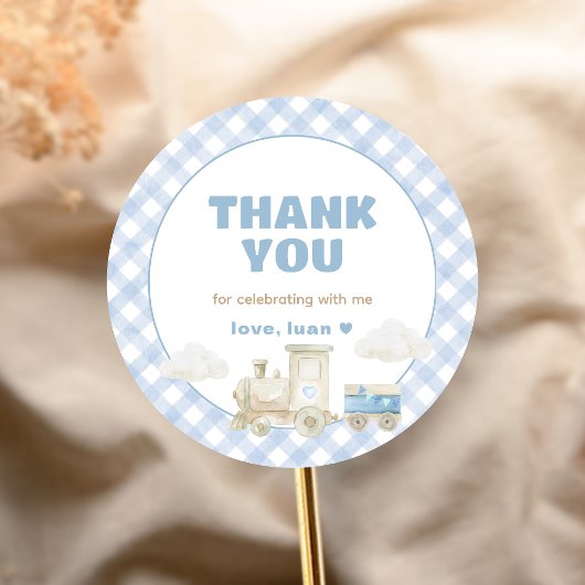 Chugga Chugga Train Birthday  Ronde Sticker