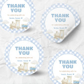 Chugga Chugga Train Birthday  Ronde Sticker