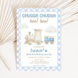 Chugga Chugga Trein Verjaardag  Kaart