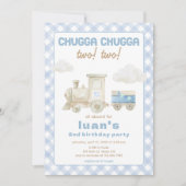 Chugga Chugga Trein Verjaardag  Kaart (Voorkant)