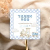 Chugga Chugga Trein Verjaardag  Vierkante Sticker