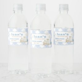 Chugga Chugga Trein Verjaardag Waterfles Etiket