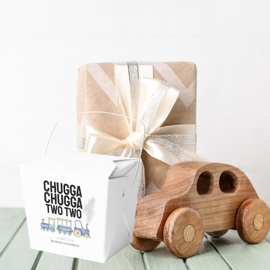 Chugga Chugga Twee | 2e verjaardag | Afhaaldoos Bedankdoosjes