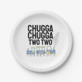 Chugga Chugga Twee | 2e verjaardag | Borden (2) Papieren Bordje (Voorkant)