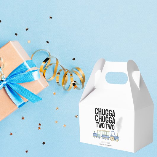 Chugga Chugga Twee | 2e verjaardag | Favoriete vak Bedankdoosjes