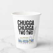 Chugga Chugga Twee | 2e verjaardag | Kopjes (2) Papieren Bekers (Voorkant)