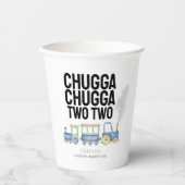Chugga Chugga Twee | 2e verjaardag | Papieren beke Bekers (Voorkant)